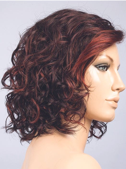 Plum Red Shaded | Cherry Red with Dark Burgundy Red on top, with a Dark Burgundy nape