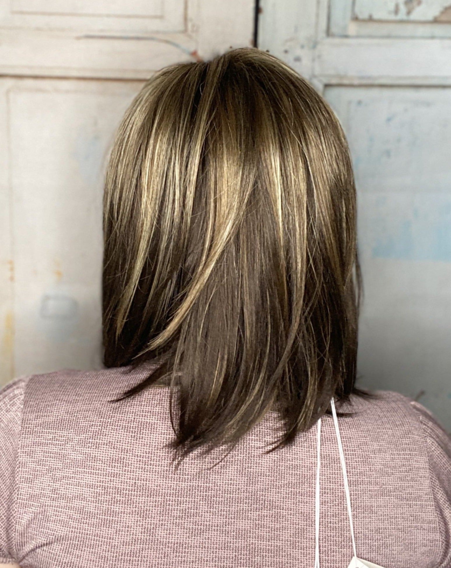 Open Box | Alva Synthetic Wig by Noriko | Basic Cap | Chocolate Frost - R - Wig Studio 1