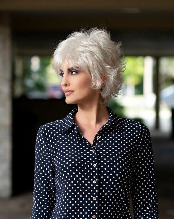 Open Box | Alyssa Wig by Envy | Petite/Average Cap | Medium Grey - Wig Studio 1