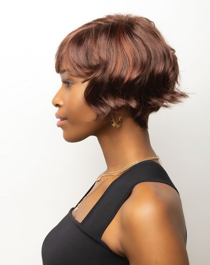 Open Box | Britt Wig by Rene of Paris | Average Cap | Chocolate Pretzel - Wig Studio 1