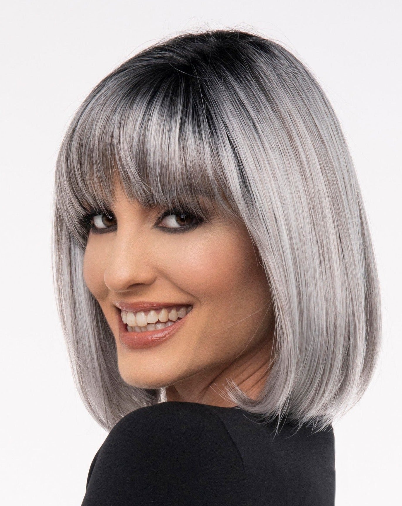 Open Box | Carley Wig by Envy | Average Cap | Dark Grey - Wig Studio 1