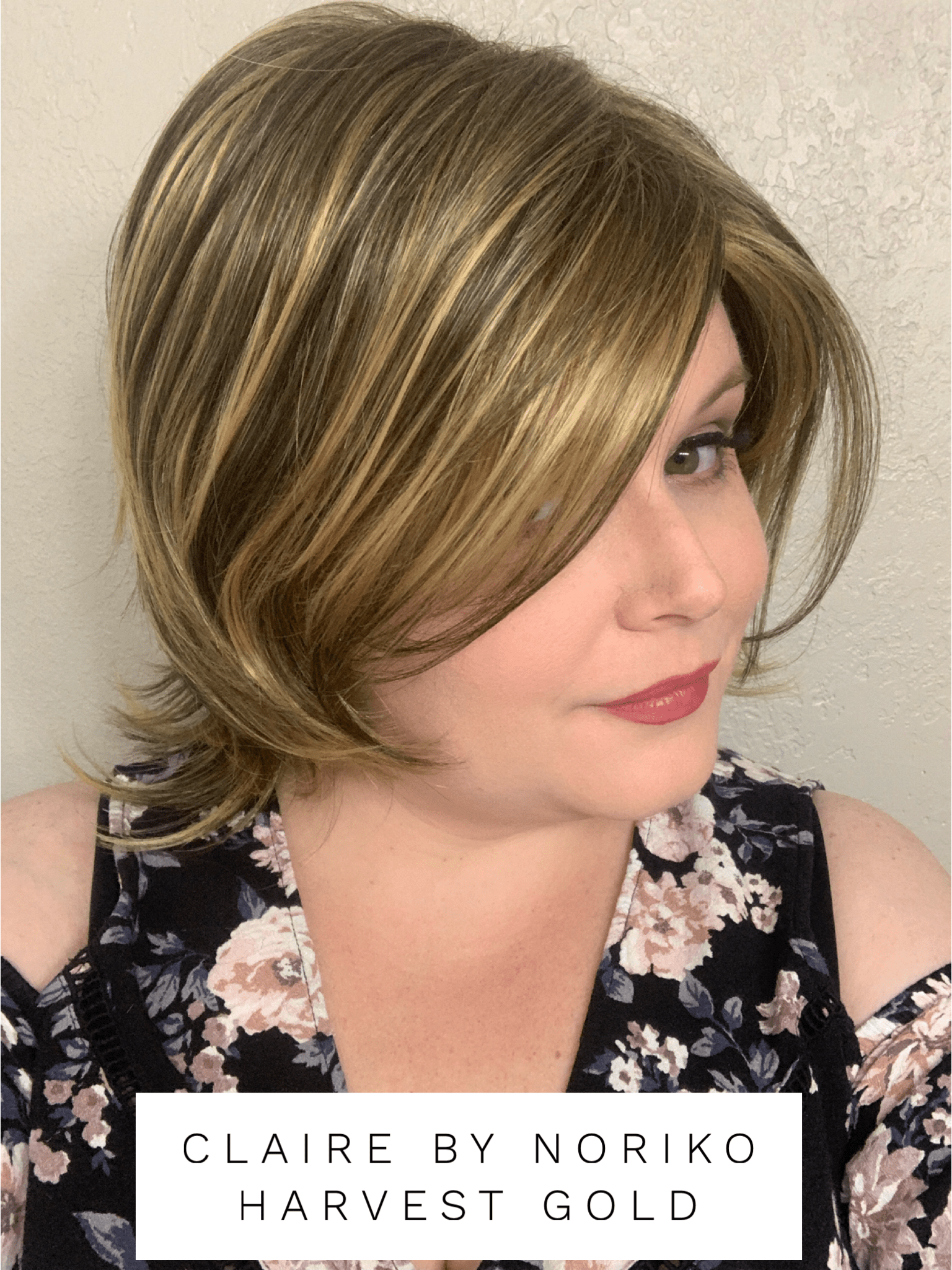 Open Box | Claire Wig by Noriko | Synthetic Hair | Average Cap | Raisin Glaze Hilight - Wig Studio 1