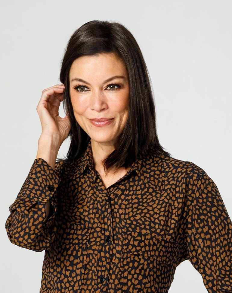 Open Box | easiPart Medium HD Topper 12" by easiHair | Heat Friendly Synthetic Hair | 101/48T - Wig Studio 1