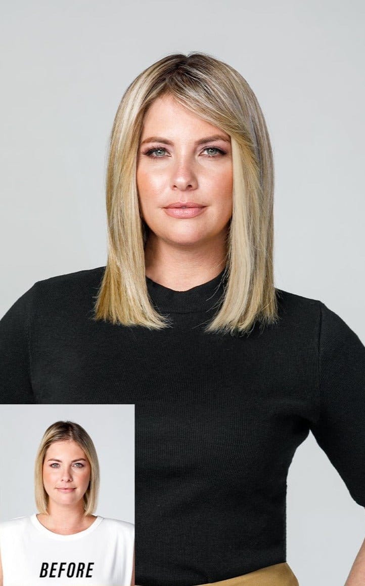 easiPart T HD 12" by easiHair | HF Synthetic Hair Topper | No Returns or Exchanges - Color