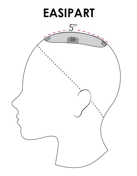 Open Box | easiPart Topper 8" by easiHair | 6/33 - Wig Studio 1