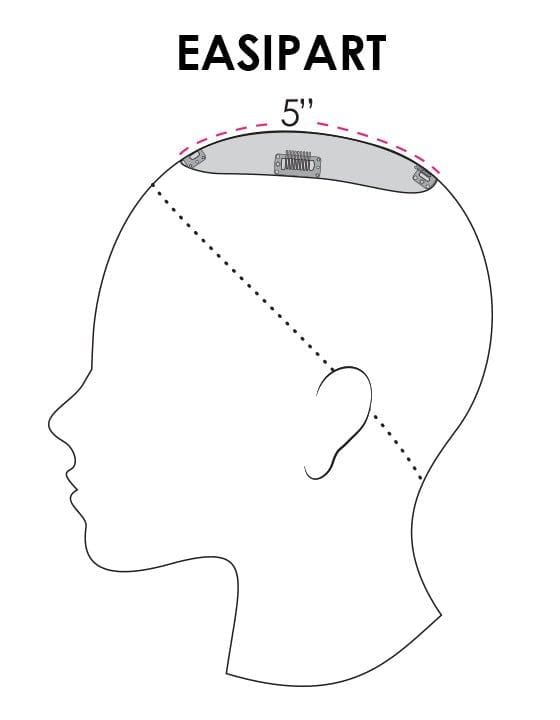 Open Box | easiPart Topper 8" by easiHair | 6/33 - Wig Studio 1