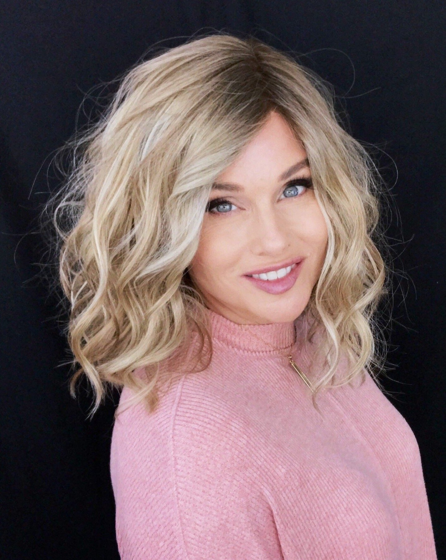 Open Box | Emma by Envy | Human Hair/Heat Friendly Synthetic Blend Wig | Chocolate Cherry - Wig Studio 1