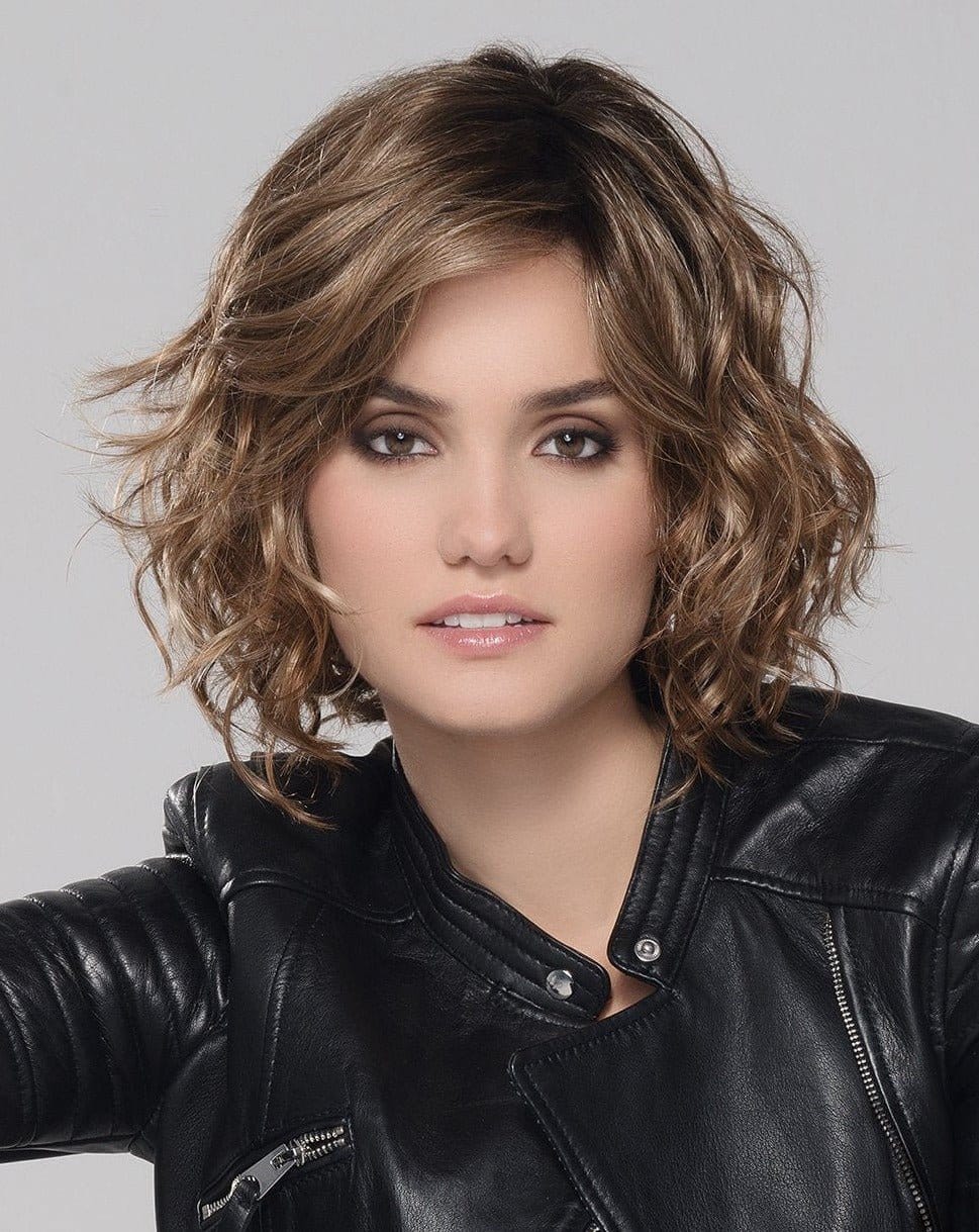 Open Box | Girl Mono Synthetic Lace Front Wig by Ellen Wille | Mono Part | Hot Hazelnut Mix - Wig Studio 1