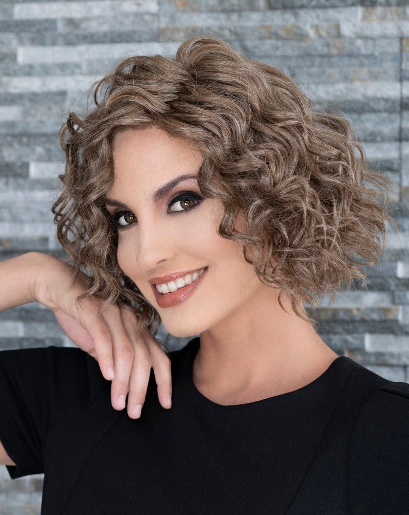 Open Box | Jordan Wig by Envy | Human Hair/Heat Friendly Synthetic Blend Hair | Average Cap | Chocolate Caramel - Wig Studio 1