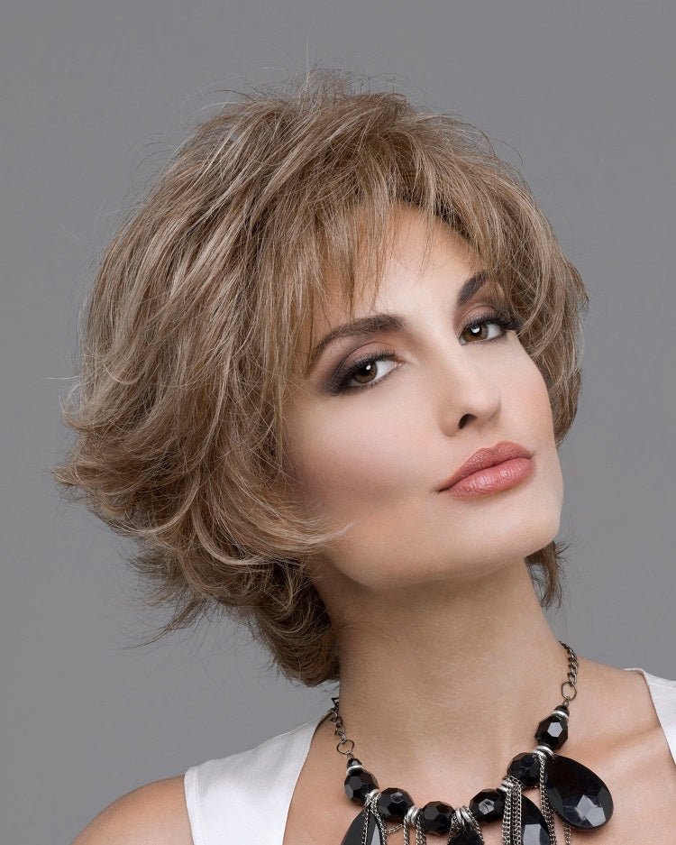 Open Box | Kylie Wig by Envy | Human Hair/Heat Friendly Synthetic Blend Hair | Average Cap | Light Brown - Wig Studio 1