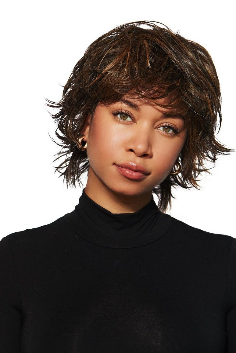 Open Box | Razor Cut Shag | HF Synthetic Wig | Basic Cap | EL14/26/10 - Wig Studio 1