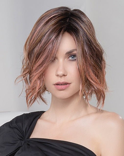 Open Box | Stella | HF Synthetic Lace Front Wig | Mono Part | Bernstein Multi Shaded - Wig Studio 1