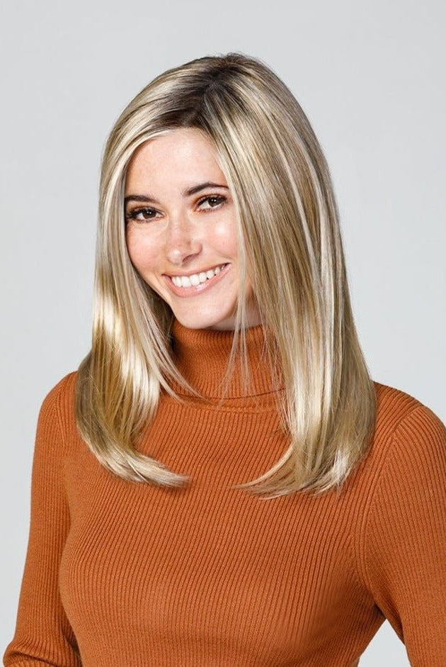 Open Box | Top Coverage 18" Straight Topper by Jon Renau | 10H16 - Wig Studio 1