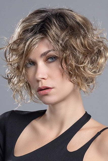 Open Box | Turn Synthetic Lace Front Wig by Ellen Wille | Mono Part | Champagne Rooted - Wig Studio 1