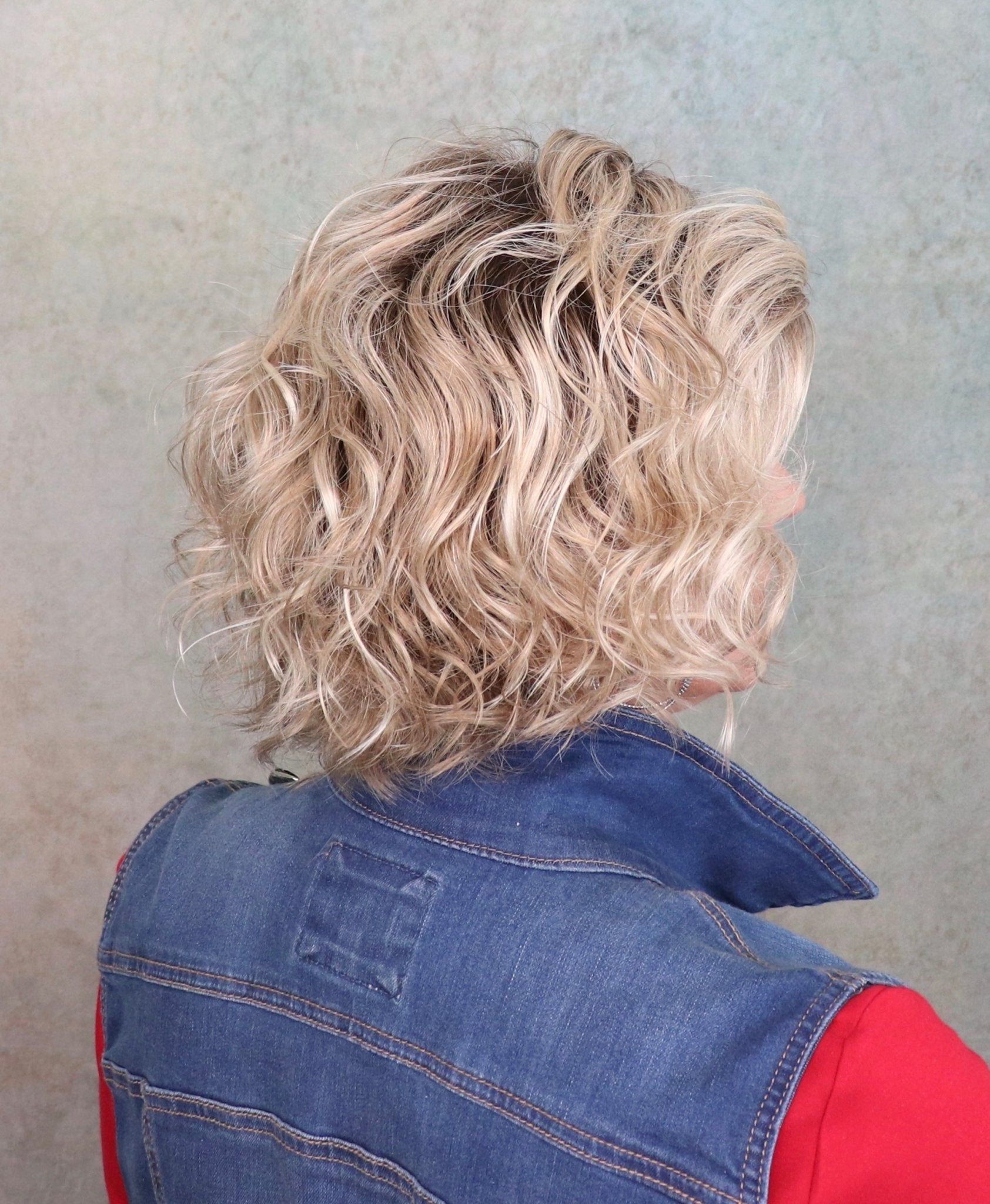 Open Box | Turn Synthetic Lace Front Wig by Ellen Wille | Mono Part | Champagne Rooted - Wig Studio 1