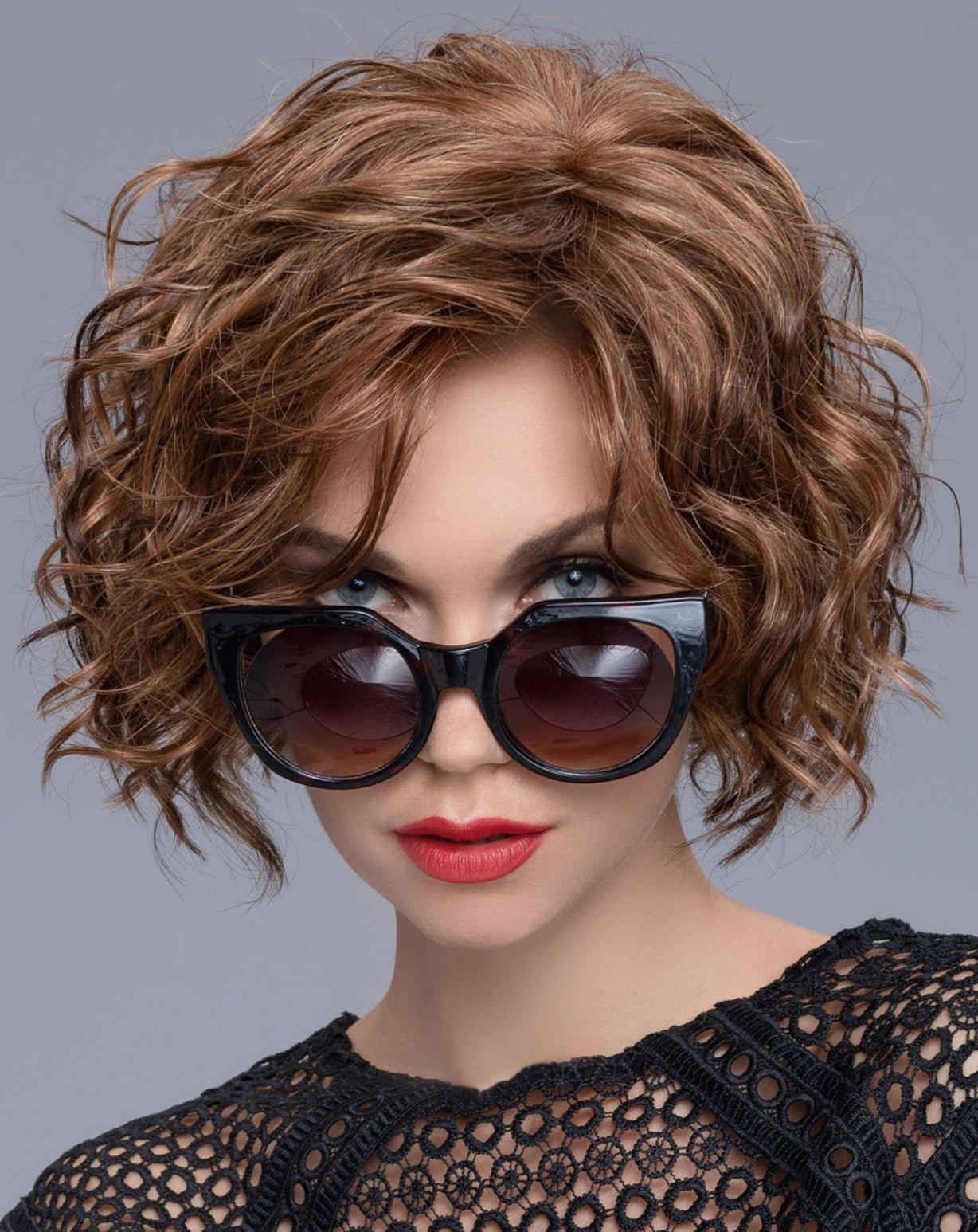 Open Box | Turn Synthetic Lace Front Wig by Ellen Wille | Mono Part | Champagne Rooted - Wig Studio 1