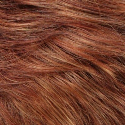 R133/24H | Dark Brown with Auburn and Pale Golden Blonde Highlights