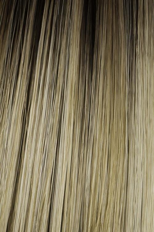 SS14/88 | Rooted Golden Wheat | Medium Blonde streaked with pale gold highlights and a darker root