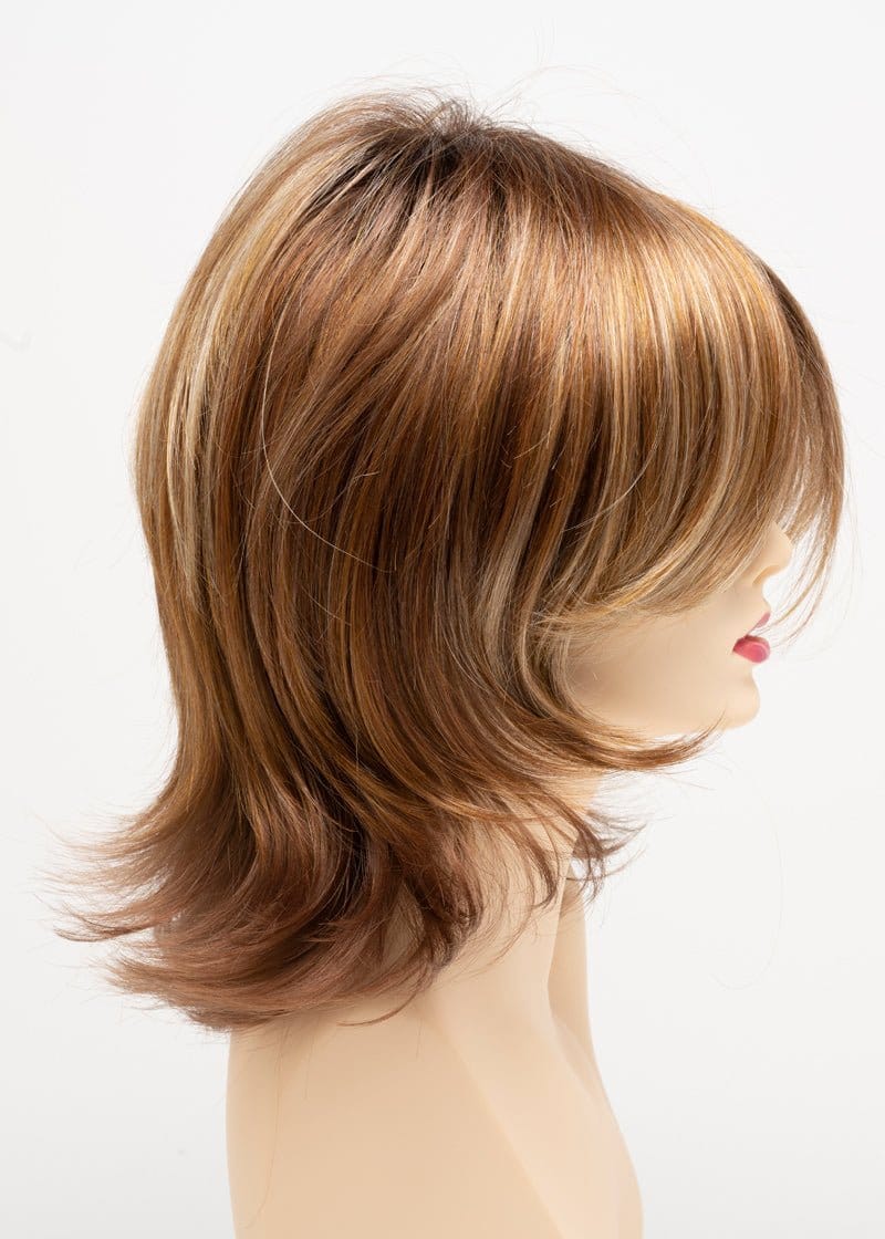 Creamed Coffee | Sable brown roots with chocolate brown blended with warm cinnamon and blonde latte