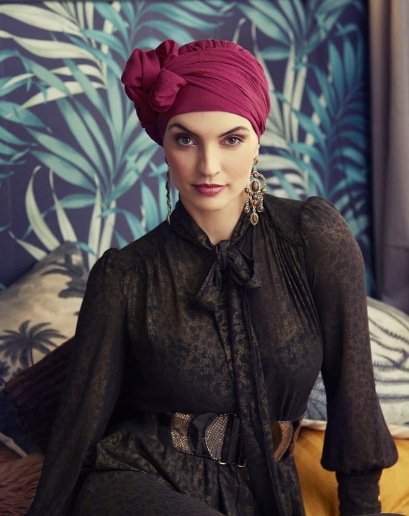 Sapphire Boho Turban by Christine Headwear - Wig Studio 1