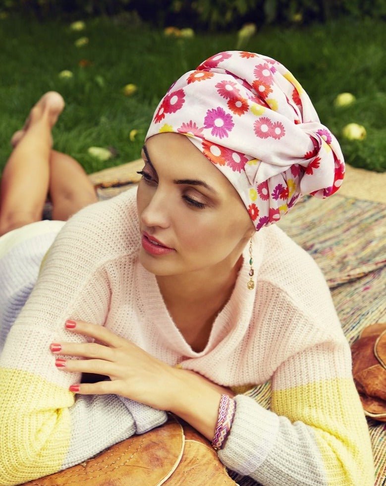 Sapphire Boho Turban by Christine Headwear - Wig Studio 1