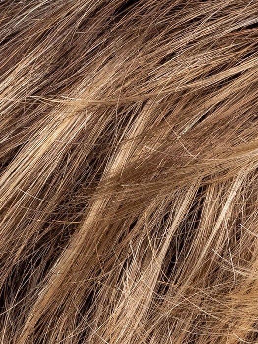 Bernstein Rooted | Light Brown base with subtle Light Honey Blonde and Light Butterscotch Blonde highlights and Dark Roots