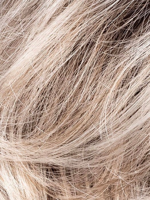 Pearl Blonde Rooted | Pearl Platinum, Dark Ash Blonde, and Medium Honey Blonde mix