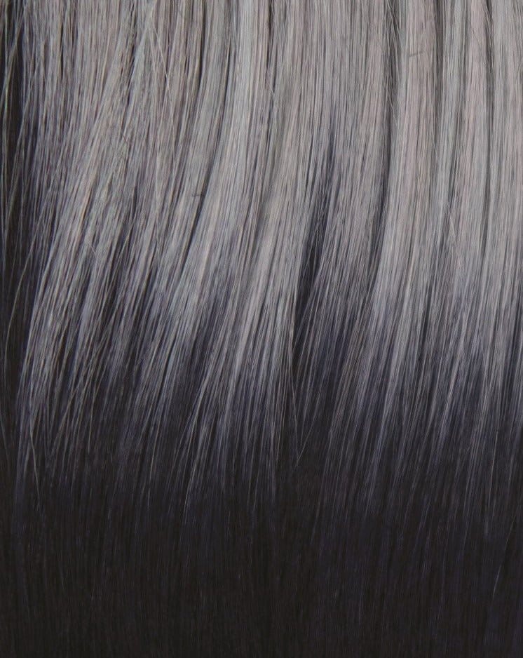 Frozen Sapphire | Smoky fused icey blue base with indigo black roots. The crystalline color illuminates any skin tone