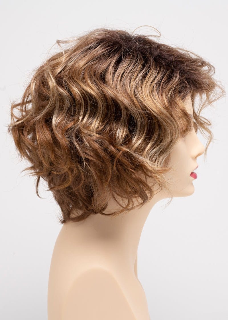 Creamed Coffee | Sable brown roots with chocolate brown blended with warm cinnamon and blonde latte