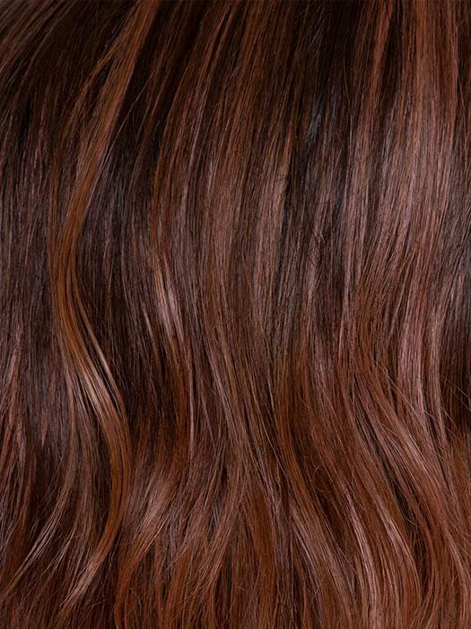 ROSEWOOD ROOTED | Medium Dark Brown Roots that Melt into a Mixture of Saddle Brown and Terra-Cotta Tones