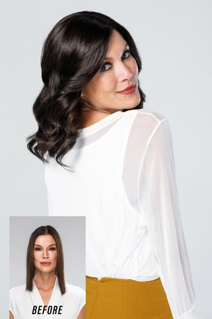 Top Coverage Wavy 12" by Jon Renau | Synthetic Hair Topper - Color