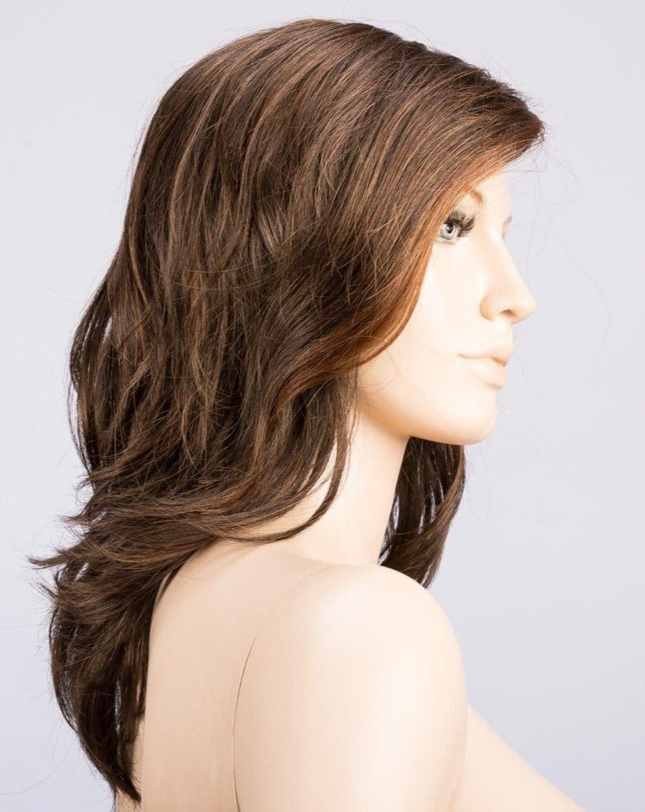 CHOCOLATE-ROOTED | Medium to Dark Brown base with Light Reddish Brown highlights and Dark Roots