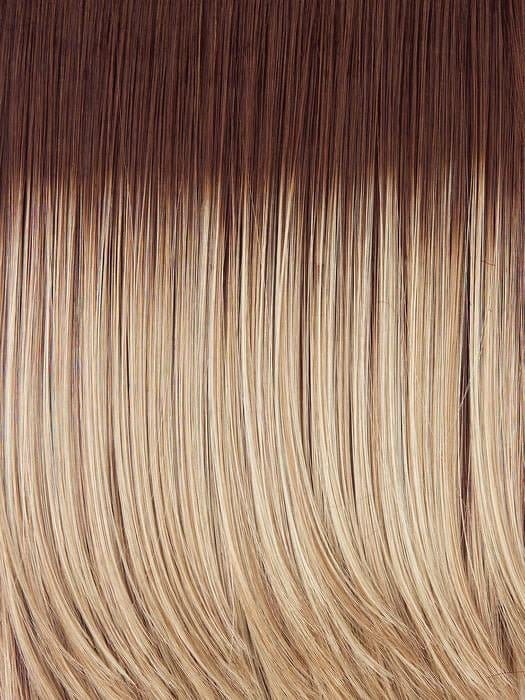 SS14/88 Golden Wheat | Medium Blonde streaked with Pale Gold highlights, Medium Brown roots