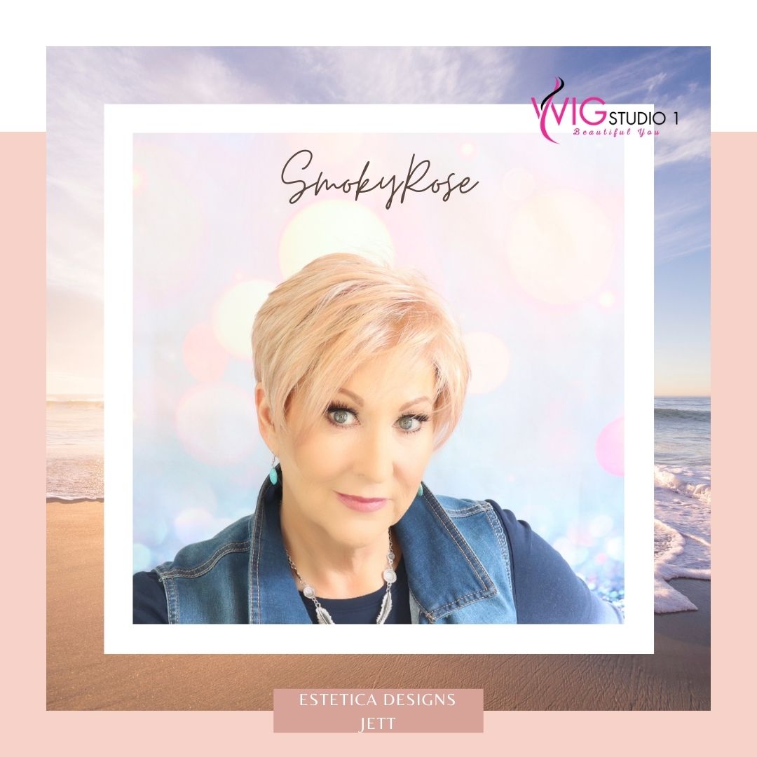 CrazyWigLady's Blog Smoky Rose by Estetica Designs shown on the wig Jett - Wig Studio 1