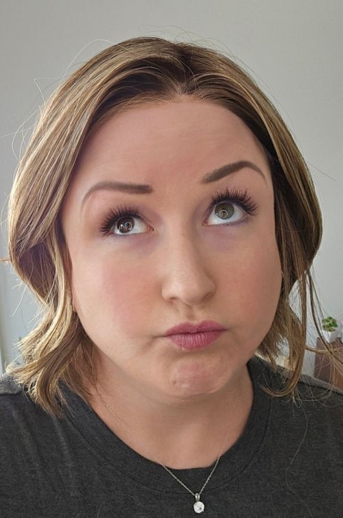 Andrea wearing Yvette Wig by PUSH in color BrownSugar SweetCream