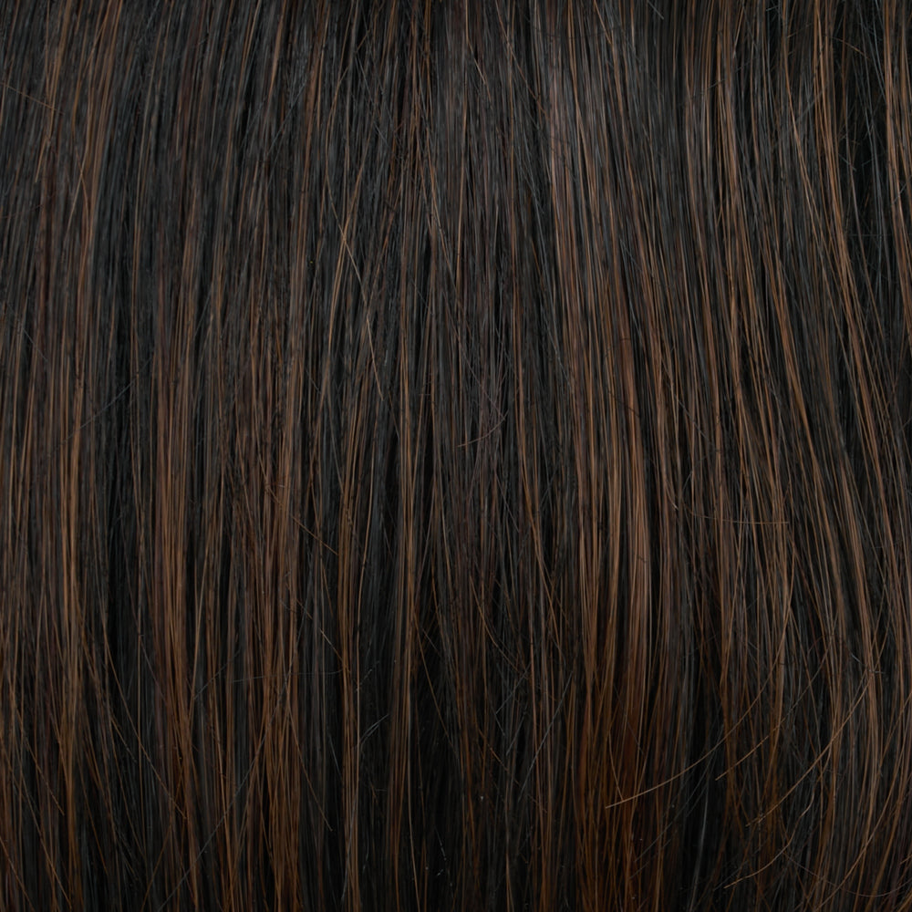 1BRH30 | Dark Chocolate Cherry Ganache | Soft Black w/ 33% Gold-Red Highlights