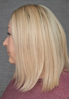 Andrea wearing Eileen 14" Wig by PUSH in color Brulee