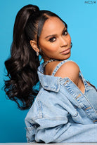 21" Lux Curls Claw Clip Pony by Kim Kimble | Heat Friendly Synthetic Hair - Wig Studio 1