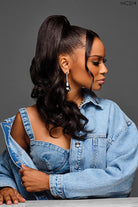 21" Lux Curls Claw Clip Pony by Kim Kimble | Heat Friendly Synthetic Hair - Wig Studio 1