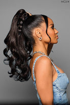 21" Lux Curls Claw Clip Pony by Kim Kimble | Heat Friendly Synthetic Hair - Wig Studio 1