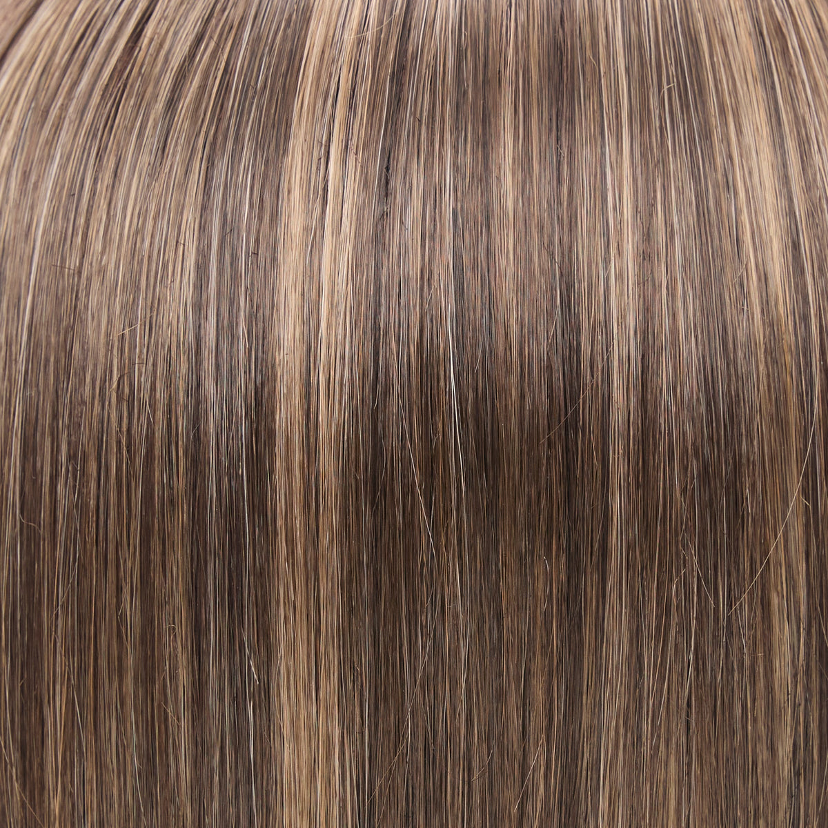 5/8S4 | Hazelnut Mousse | A blended medium brown with light brown highlights and a dark brown shaded root. Cool undertones and subtle dimension create a natural, salon-inspired brunette with a soft, lived-in finish.