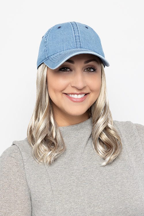 woman wearing Wavy Denim Hat by Henry Margu in 10/613 | Front