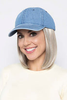 Woman is wearing Classic Hat Denim by Henry Margu in 10/613 | Side