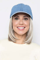 Woman is wearing Classic Hat Denim by Henry Margu in 10/613 | Front