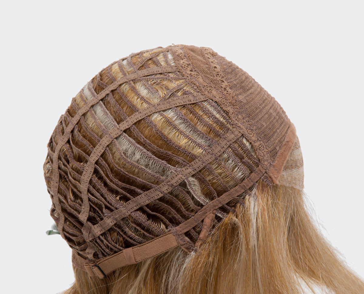 Alana synthetic wig by Envy cap side view
