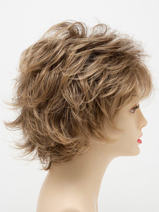 Alyssa by Envy layered shag wig in Frosted – right side profile
