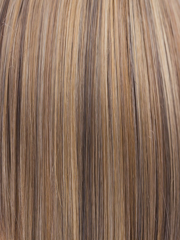 BUTTER PECAN-R | Dark Blonde with Light Golden Blonde Base Evenly Blended with Brown and Medium Auburn with Dark Brown roots