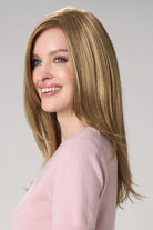 Belinda Hand Tied Wig by Envy in Dark Blonde | Left Side