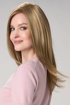 Belinda Hand Tied Wig by Envy in Dark Blonde | Left Side