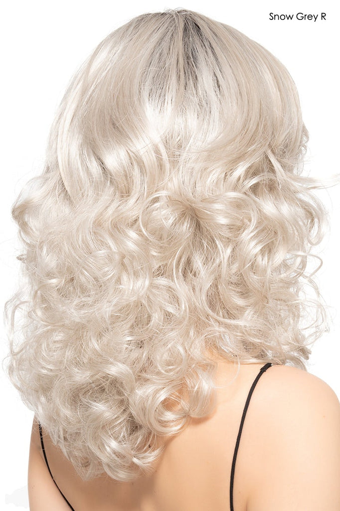 Breeze Wig by TressAllure | Snow Grey Rooted